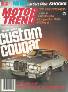 MOTOR TREND 1977 JAN - LANCIA GAMMA, CHEVY MONZA